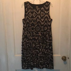 Grey, brown and  black dress
